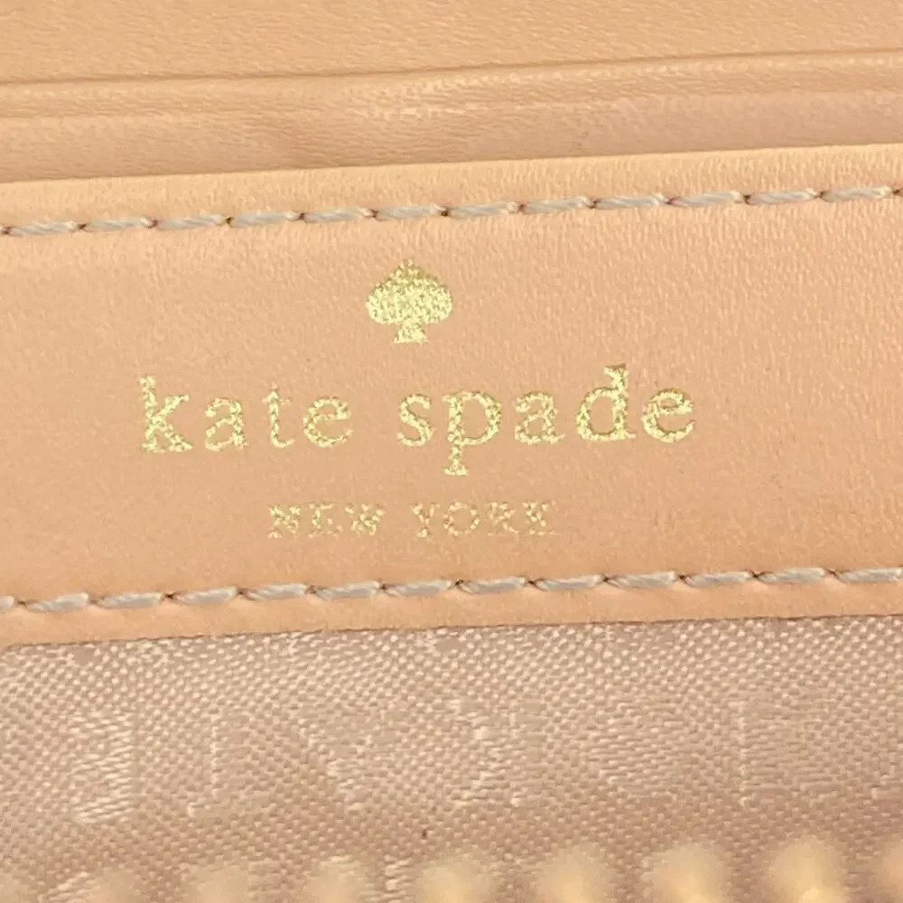 KATE SPADE Berkshire Black Leather Zip Around Wallet